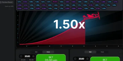 Interfaz de Bodog Aviator